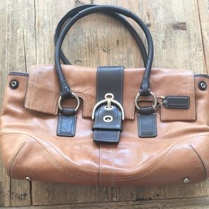 Coach Brown Leather Purse with duster bag